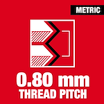 0.80 thread pitch