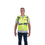 48-73-5121, 48-73-5122, 48-73-5123, 48-73-5124 - Class 2 Breakaway High Visibility Yellow Mesh Safety Vest - L/XL