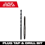 10-32 Straight Flute Plug Tap & #21 Drill Bit