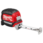 Image of the Milwaukee 25ft Electrician's Compact Wide Blade Magnetic Tape Measure