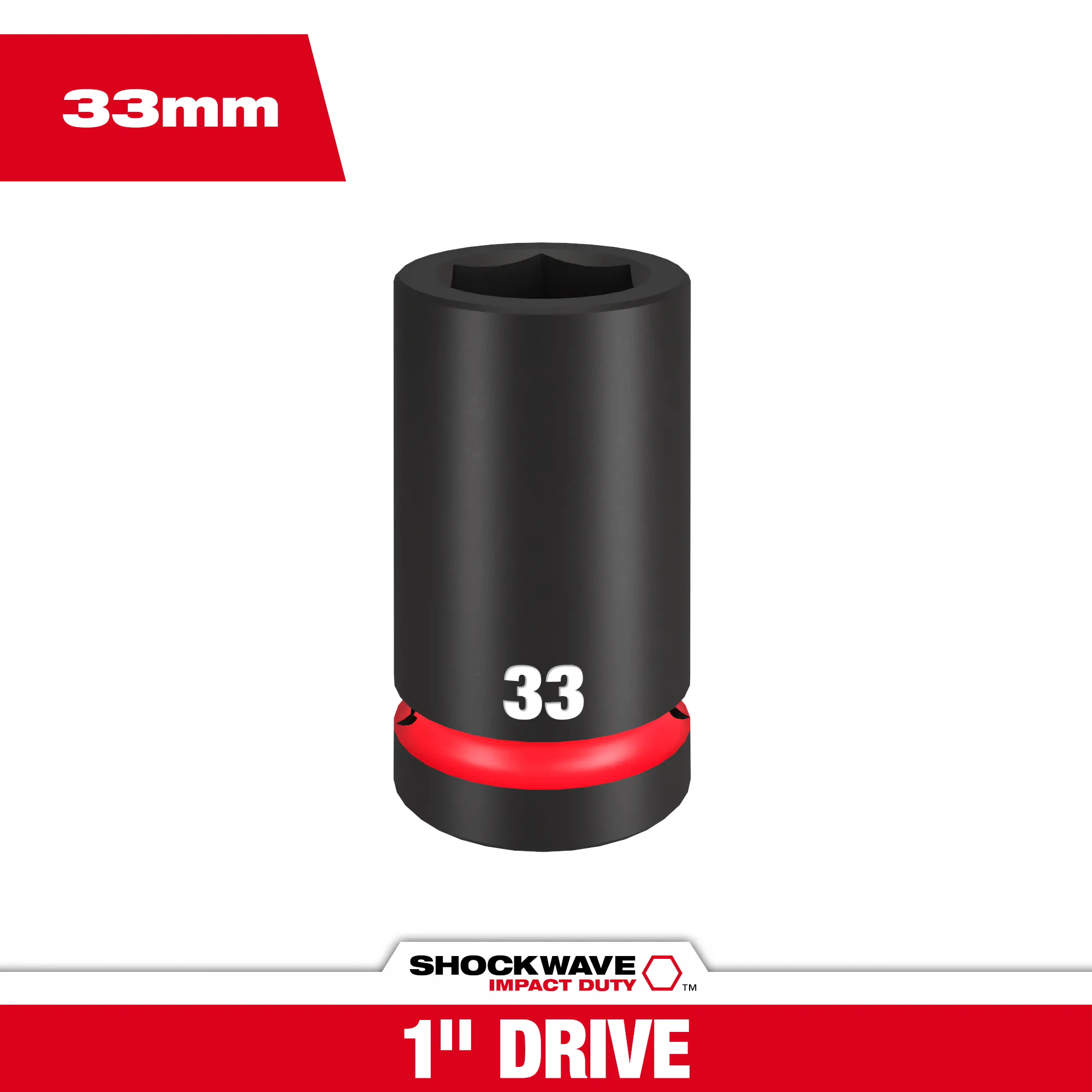 SHOCKWAVE Impact Duty™ 1" DR 33MM DEEP IMPACT SOCKET