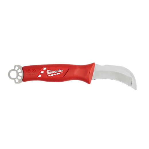 48-22-1923 - Linemanâ€™s Blunt Tip Hawkbill Knife with STICKWORKâ„¢ 3in1 Ring