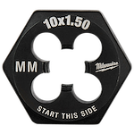 M10-1.50 mm 1-Inch Hex Threading Die