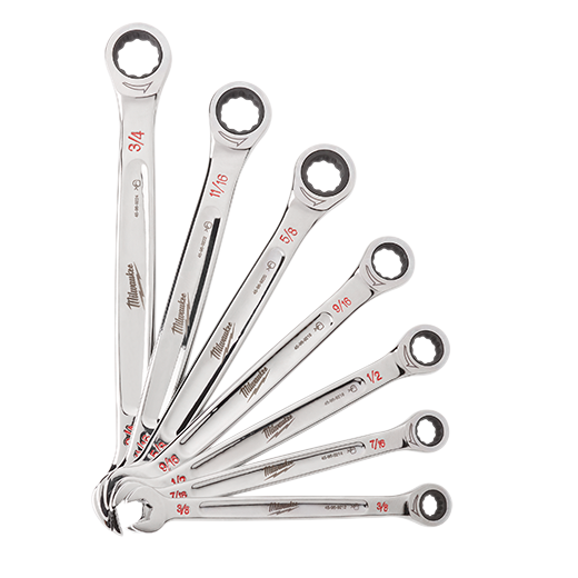 48-22-9406 - 7 pc. SAE Ratcheting Combination Wrench Set