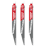 48-00-5342, 48-00-5242 - 9" 6 TPI THE WRECKER™ with Carbide Teeth SAWZALL® Blade 3PK