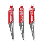 48-00-5341, 48-00-5241 - 6" 6 TPI THE WRECKER™ with Carbide Teeth SAWZALL® Blade 3PK