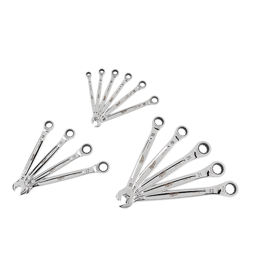 48-22-9416 - 15 pc. Metric Ratcheting Combination Wrench Set