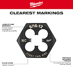 Milwaukee hex dies provide the clearest markings