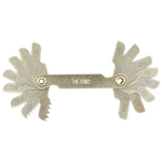  0.35-3.00 mm Metric Thread Pitch Gauge with all 16 leaves shown