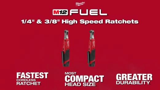 2566 M12 FUEL 1-4in 3-8in High Speed Ratchets