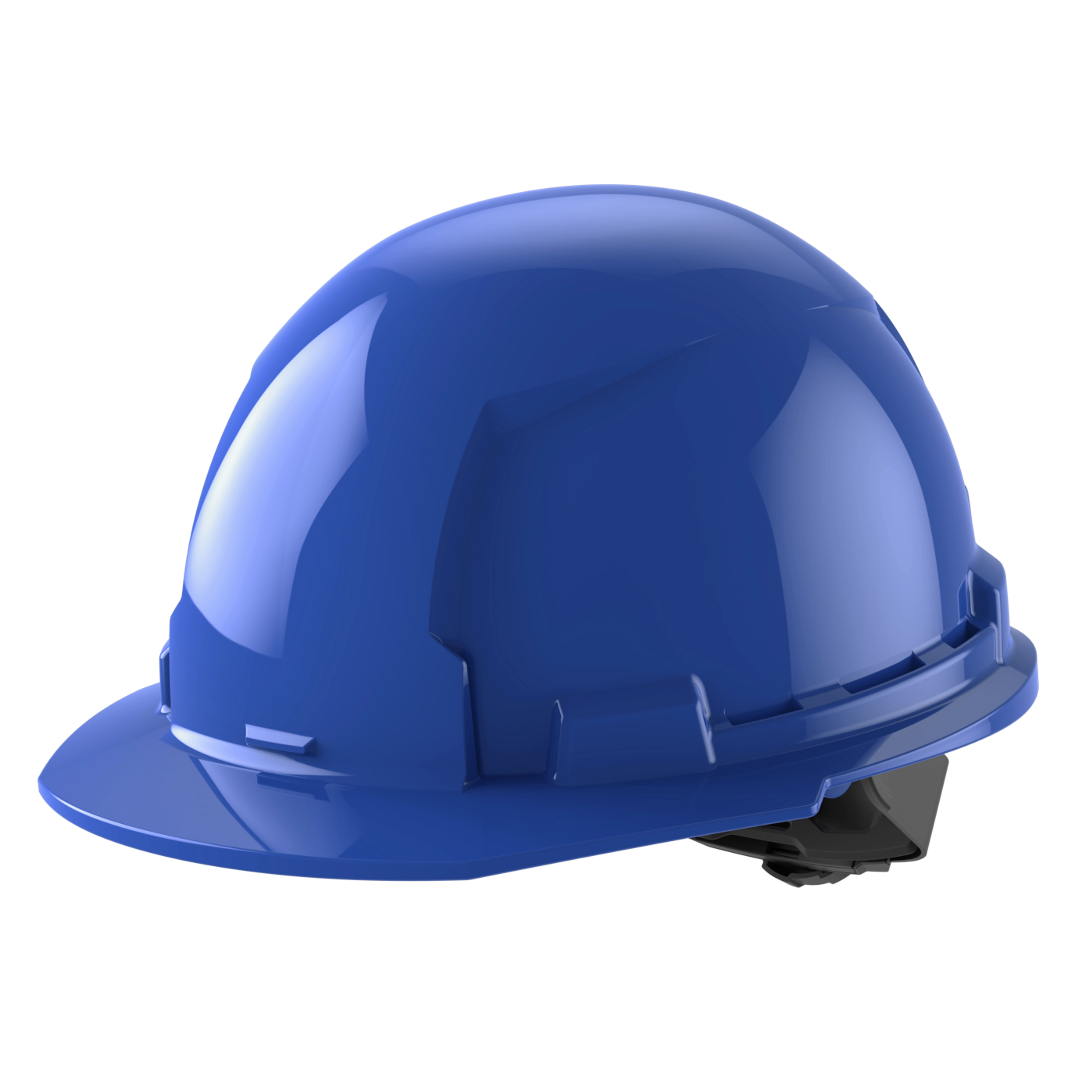 Image of the Milwaukee BOLT Blue Front Brim Hard Hat w/4pt Ratcheting Suspension (USA) - Type 1, Class E