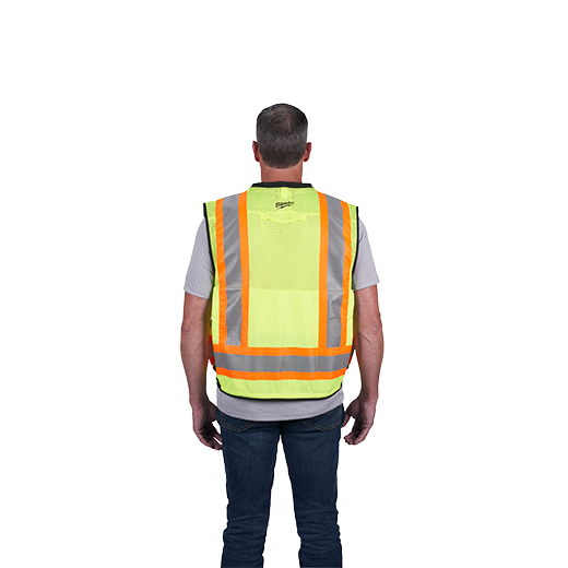 48-73-5161, 48-73-5162, 48-73-5163, 48-73-5164 - Class 2 Surveyor's High Visibility Yellow Safety Vest - L/XL