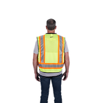 48-73-5161, 48-73-5162, 48-73-5163, 48-73-5164 - Class 2 Surveyor's High Visibility Yellow Safety Vest - L/XL