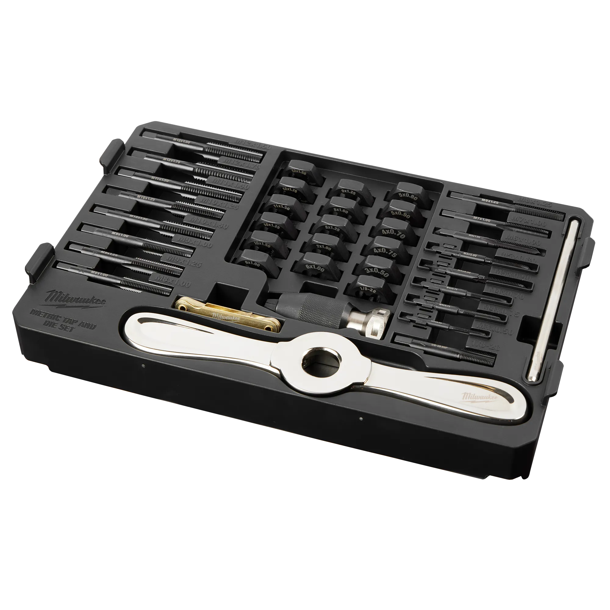 Metric Tap & Die PACKOUT™ Set w/ Hex-LOK™ 2-in-1 Handle in PACKOUT case