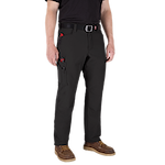 Man wearing black Milwaukee Tool work pants