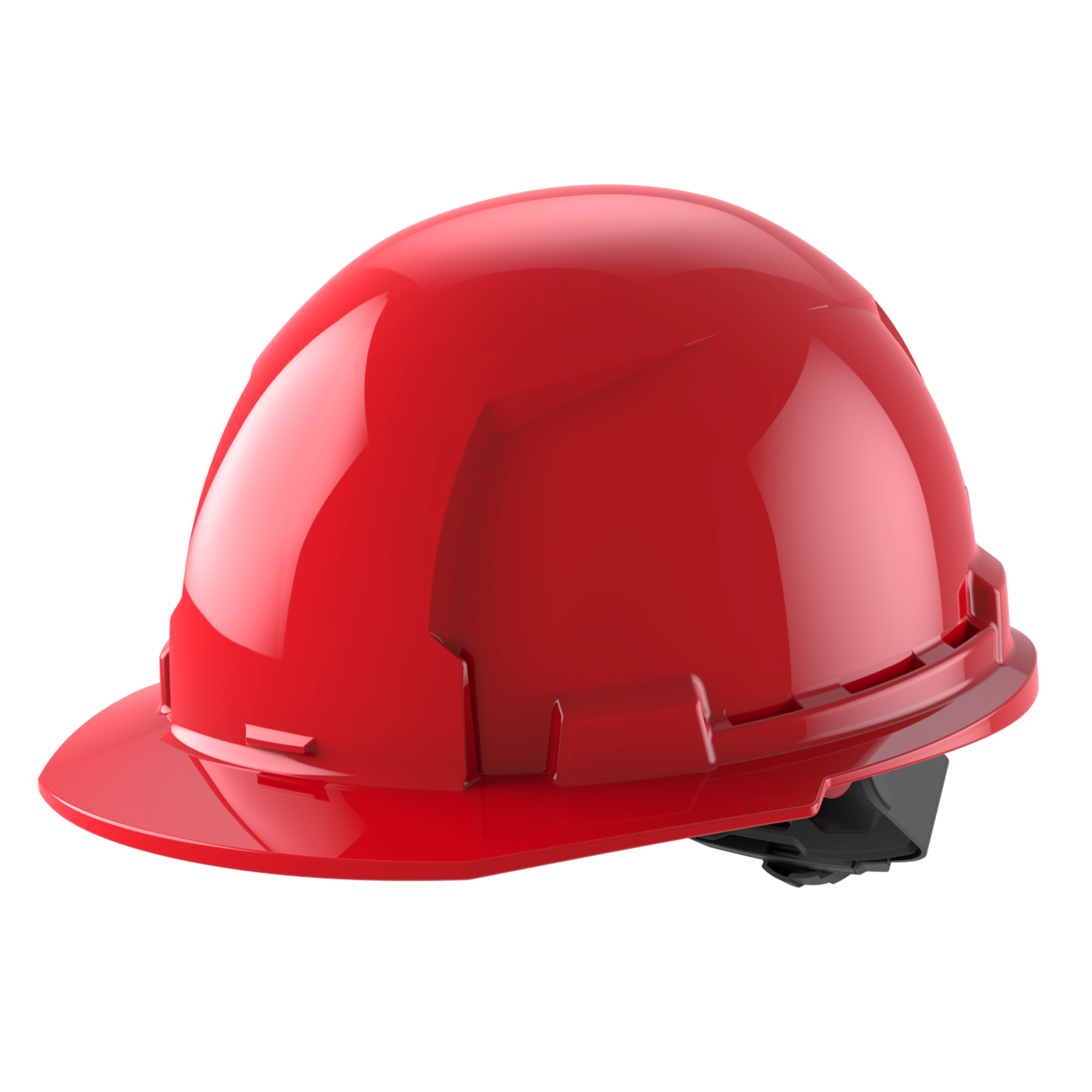 Image of the Milwaukee BOLT Red Front Brim Hard Hat w/4pt Ratcheting Suspension (USA) - Type 1, Class E