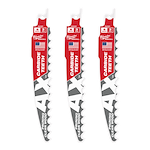 48-00-5331, 48-00-5231 - 6" 3 TPI The AX™ with Carbide Teeth for Pruning & Clean Wood SAWZALL® Blade 3PK