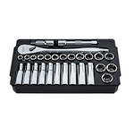 48-22-9510 - 1/2" Drive 29pc Ratchet & Socket Set - Metric