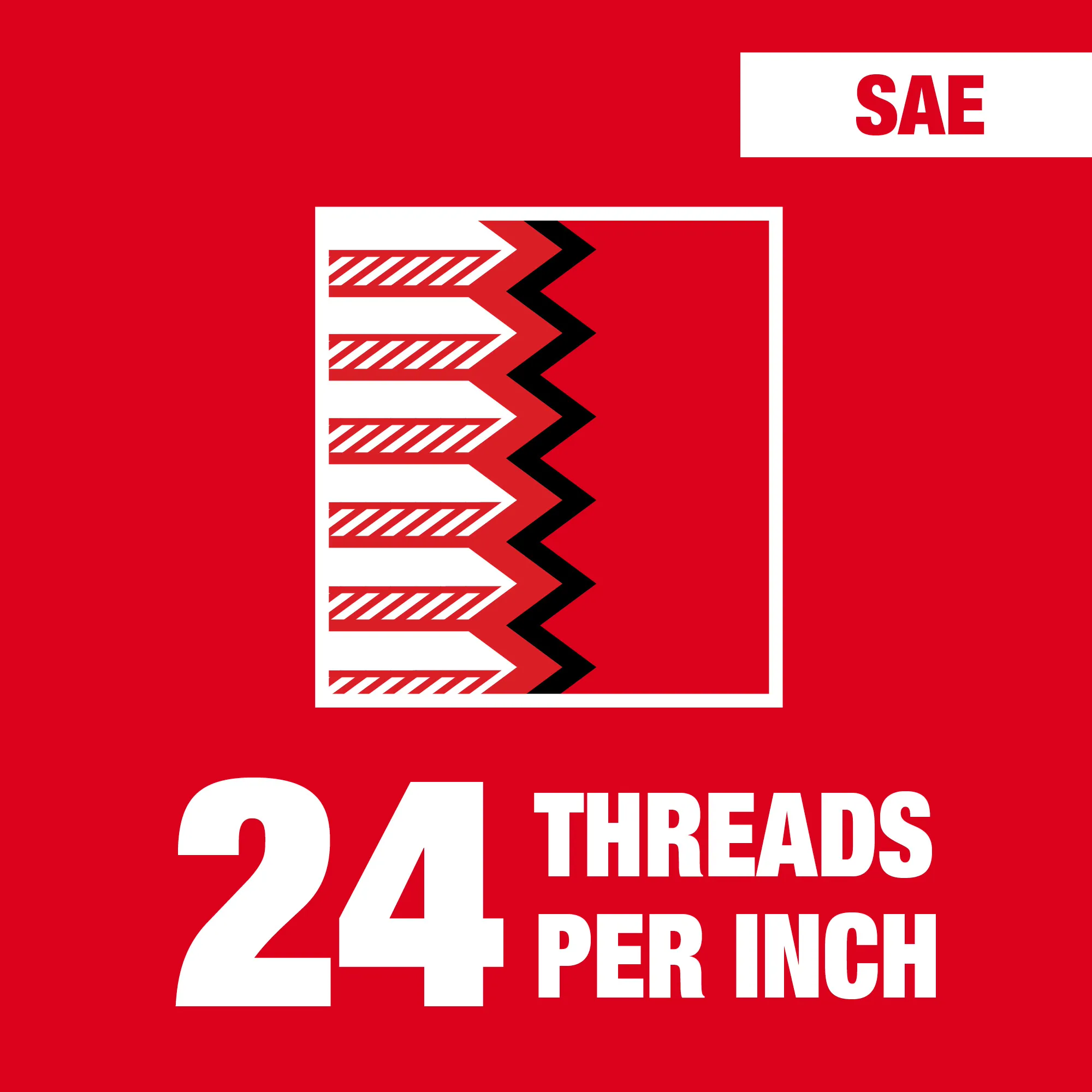 24 threads per inch