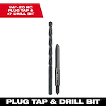 1/4"-20 Straight Flute Plug Tap & #7 Drill Bit