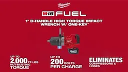 M18 FUEL 1in D-Handle High Torque Impact Wrench