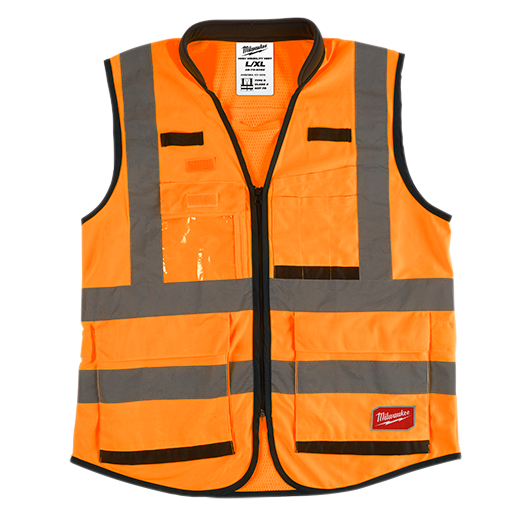 48-73-5052 - High Visibility Orange Performance Safety Vest - L/XL