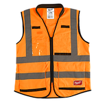 48-73-5052 - High Visibility Orange Performance Safety Vest - L/XL