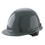 Image of the Milwaukee BOLT Gray Front Brim Hard Hat w/4pt Ratcheting Suspension (USA) - Type 1, Class E