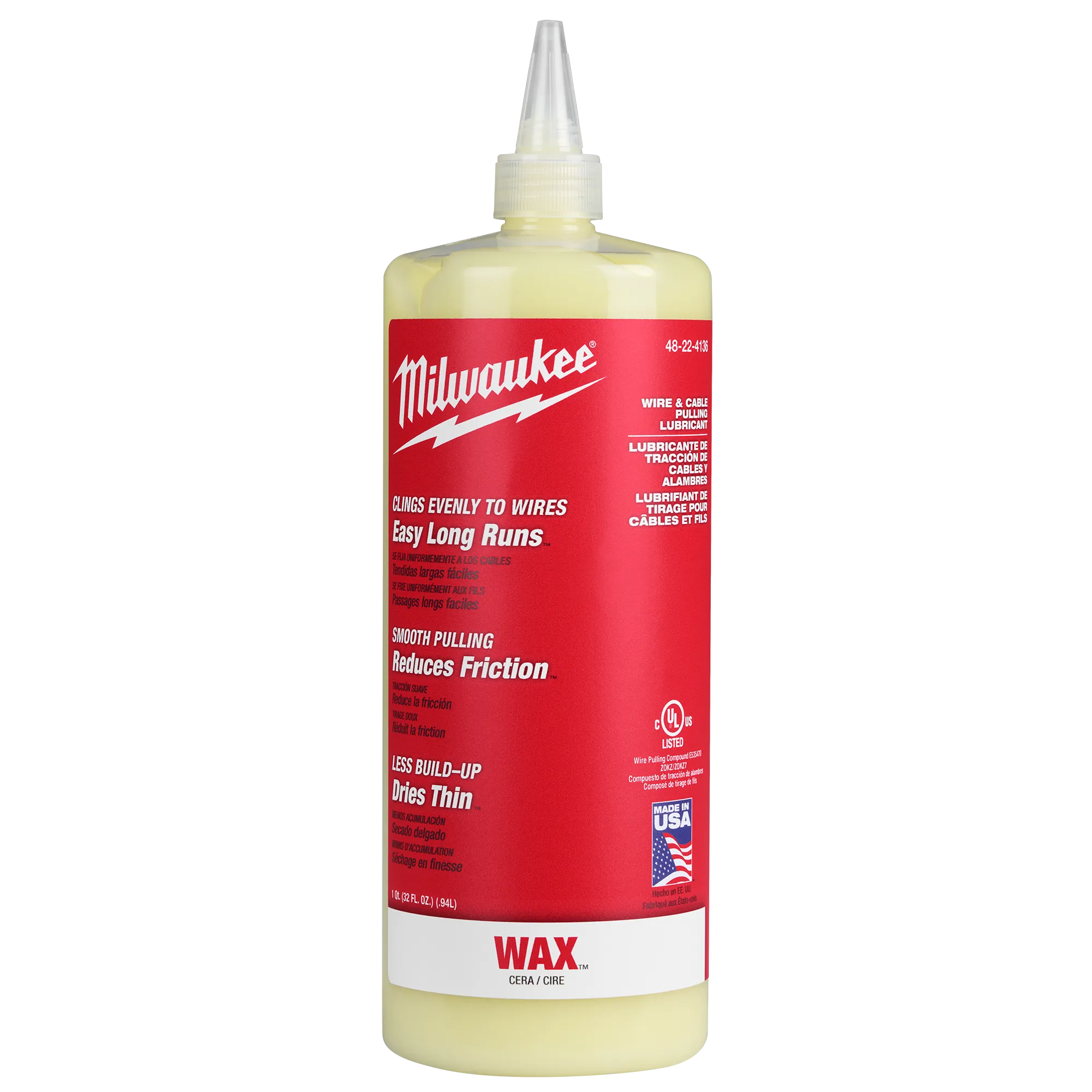 Image of the Milwaukee Wire & Cable Pulling Wax Lubricant