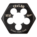 M12-1.50 mm 1-Inch Hex Threading Die