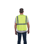 48-73-5121, 48-73-5122, 48-73-5123, 48-73-5124 - Class 2 Breakaway High Visibility Yellow Mesh Safety Vest - L/XL