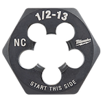 1/2"-13 NC 1-Inch Hex Die