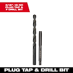 5/16"-18 Straight Flute Plug Tap & F Drill Bit