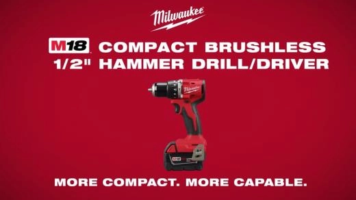 Milwaukee M18 Compact Brushless Hammer Drill Driver2