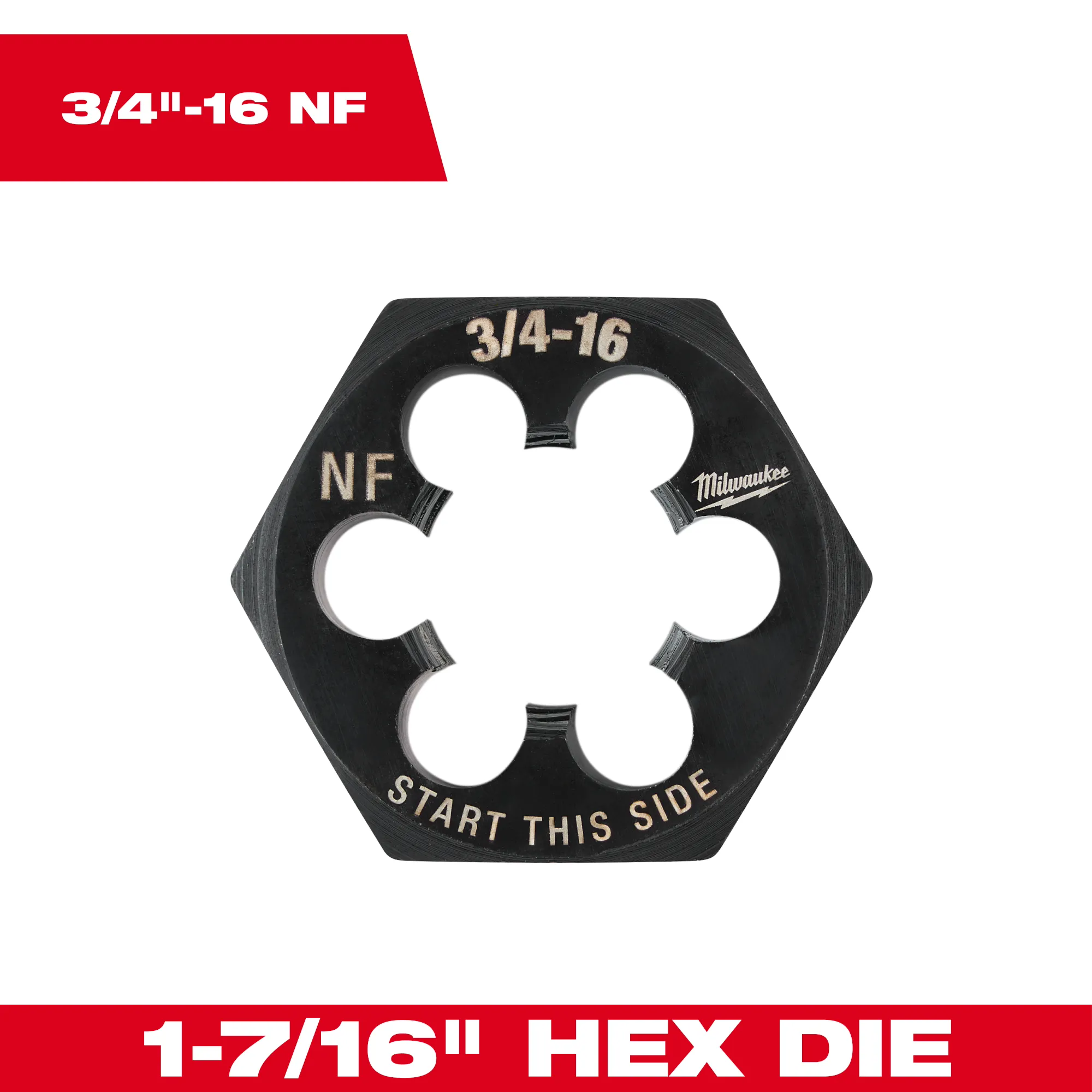 3/4"-16 NF 1-7/16" Hex Threading Die