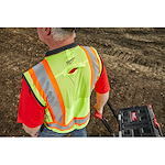 48-73-5161, 48-73-5162, 48-73-5163, 48-73-5164 - Class 2 Surveyor's High Visibility Yellow Safety Vest - L/XL