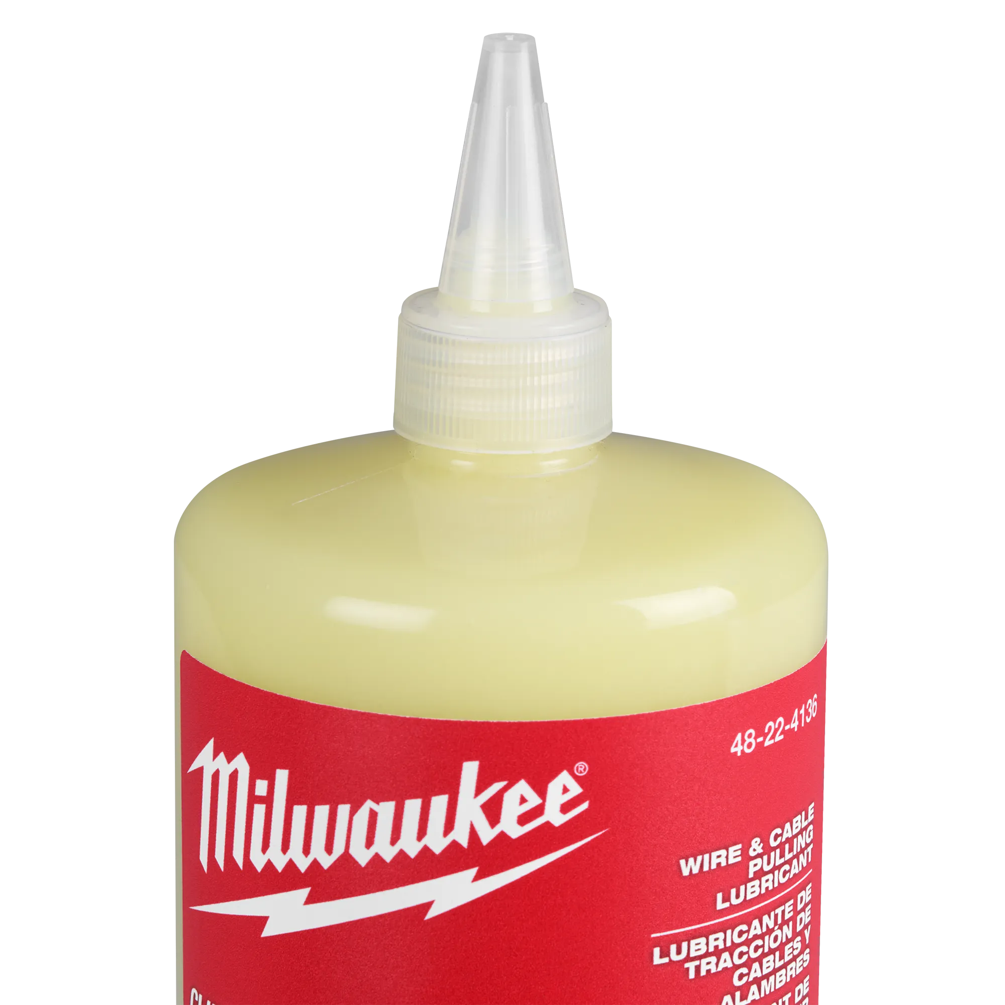 Close up image of the Milwaukee Wire & Cable Pulling Wax Lubricant nozzle