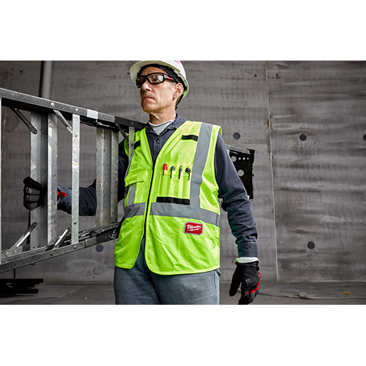 48-73-5022 - High Visibility Yellow Safety Vest - L/XL