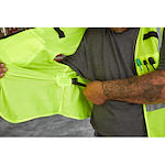 48-73-5111, 48-73-5112, 48-73-5113, 48-73-5114 - Class 2 High Visibility Yellow Mesh Safety Vest - L/XL