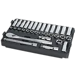 48-22-9482 - 3/8" METRIC RATCHET AND SOCKET SET WITH PACKOUT™ LOW-PROFILE COMPACT ORGANIZER