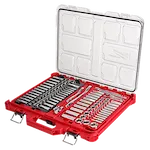 48-22-9486 - 1/4" & 3/8" METRIC & SAE RATCHET AND SOCKET SET WITH PACKOUT™ LOW-PROFILE COMPACT ORGANIZER