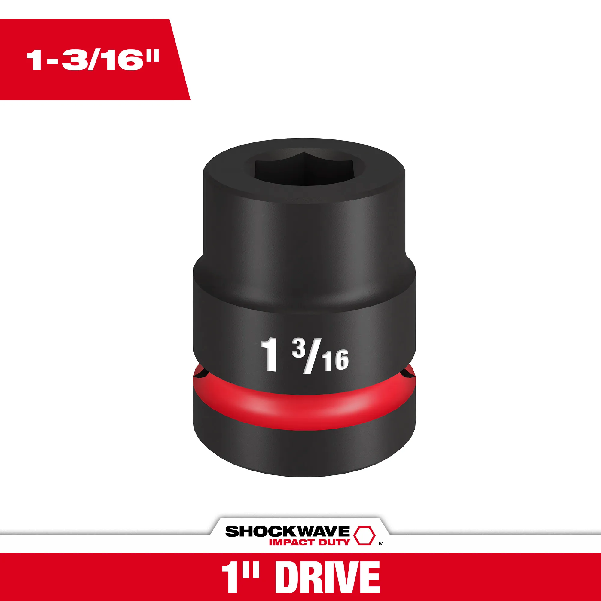 SHOCKWAVE Impact Duty™ 1" DR 1-3/16 (30mm) STD SOCKET