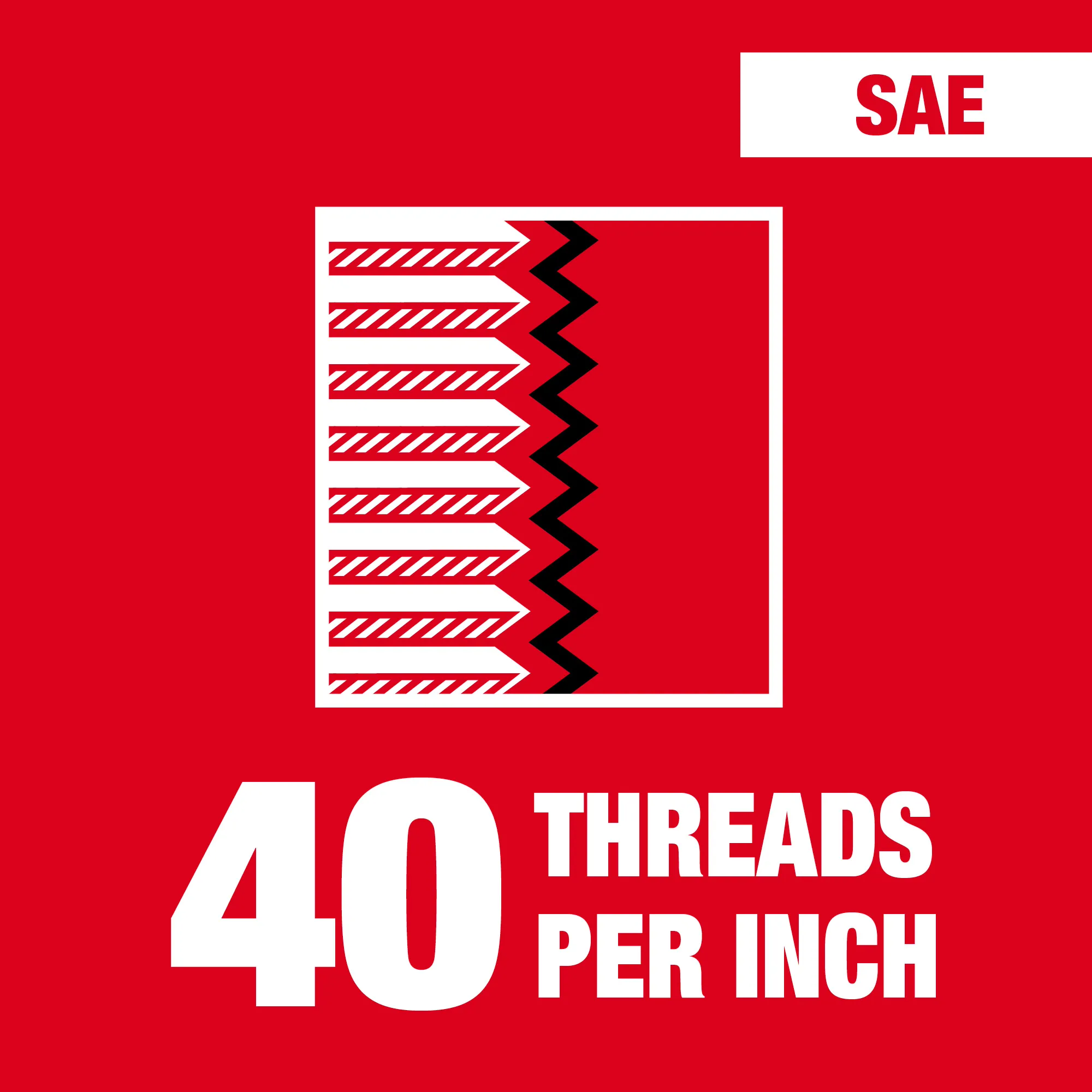 40 threads per inch