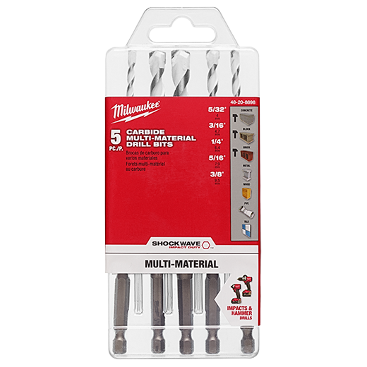 48-20-8898 - Shockwave Carbide Multi-Material Drill bit, 5pc kit