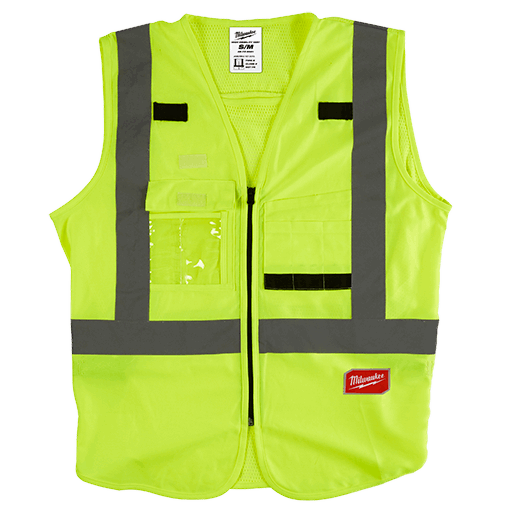 48-73-5021 - High Visibility Yellow Safety Vest - S/M