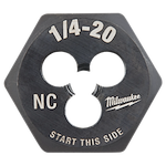 1/4"-20 NC 1-Inch Hex Die