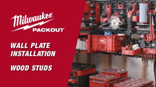 Milwaukee PACKOUT Wall Plate Wood Studs Installation