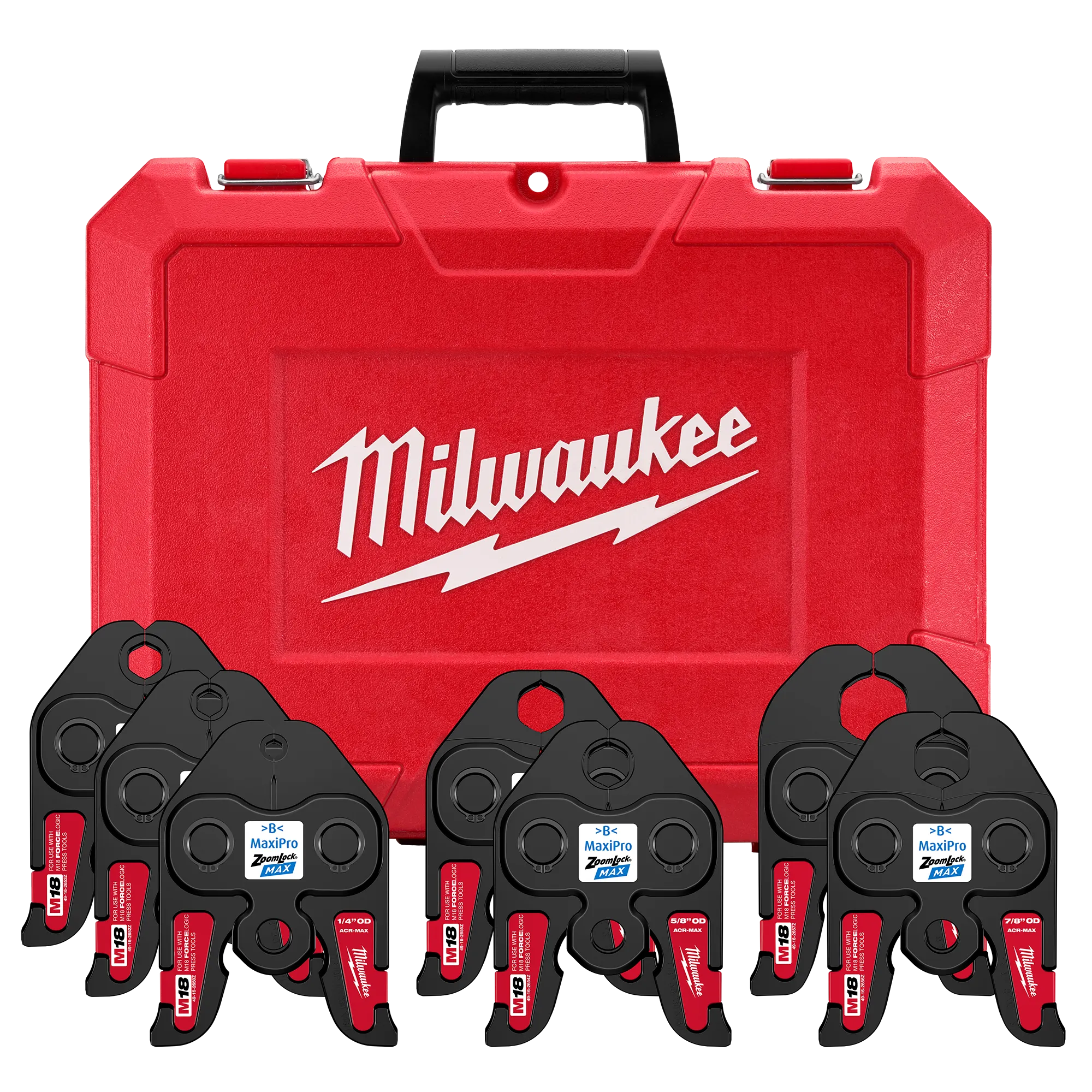 Image of the Milwaukee ¼”- 1-1/8” ZoomLock ® MAX Press Jaw Kit