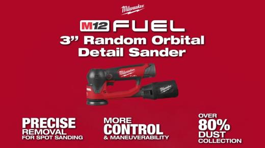 Milwaukee M12 FUEL 3in Random Orbital Sander