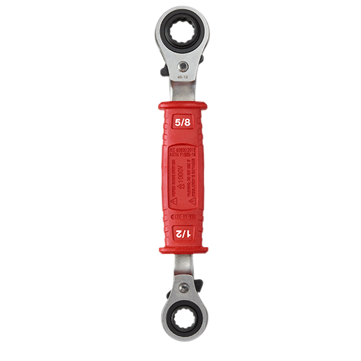 48-22-9212 - 4IN1 Lineman's Insulated Ratcheting Box Wrench